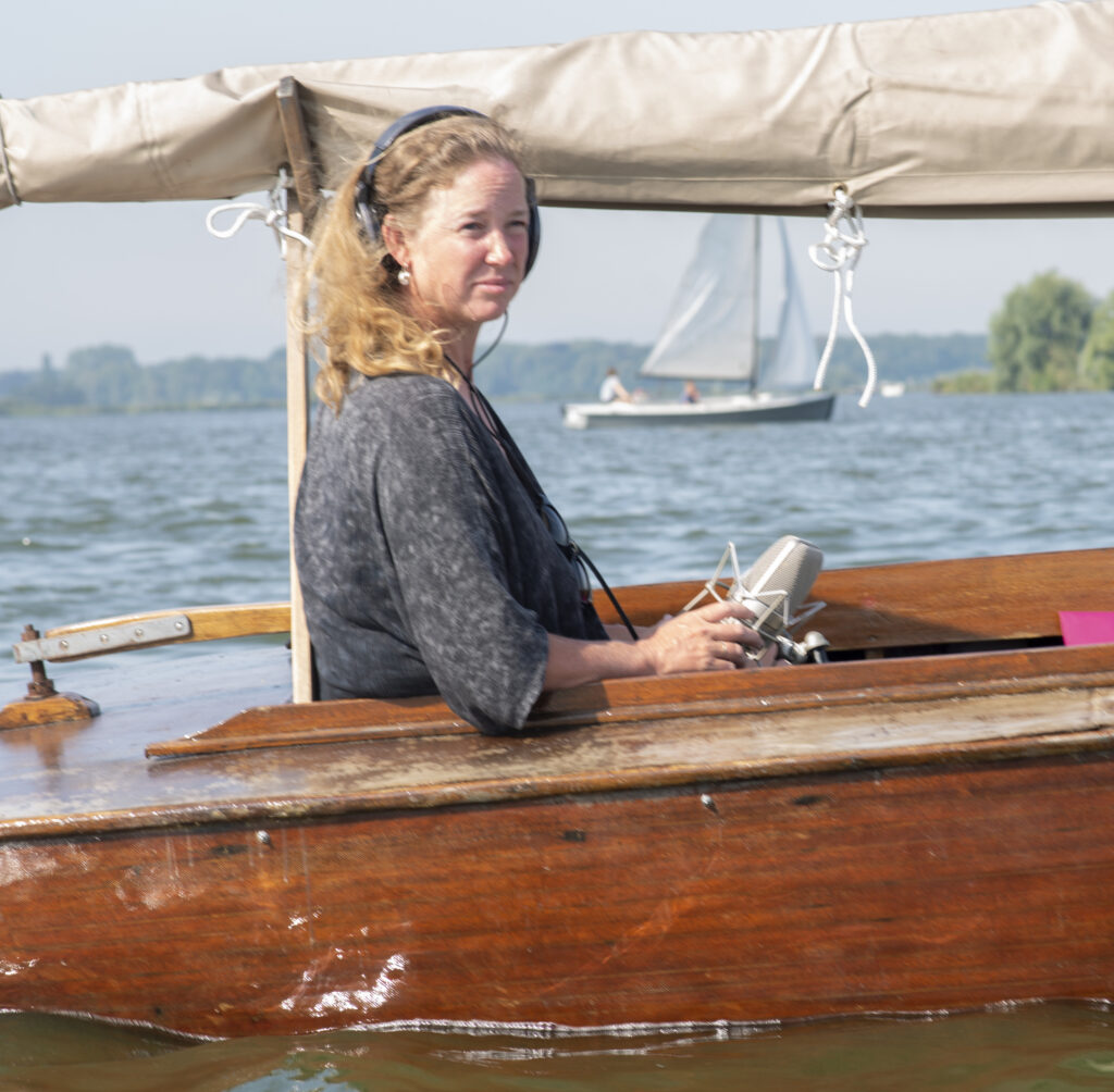 Vivienne Aerts on Sailboat - by John Brussel
