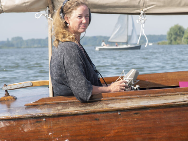 Vivienne Aerts on Sailboat - by John Brussel