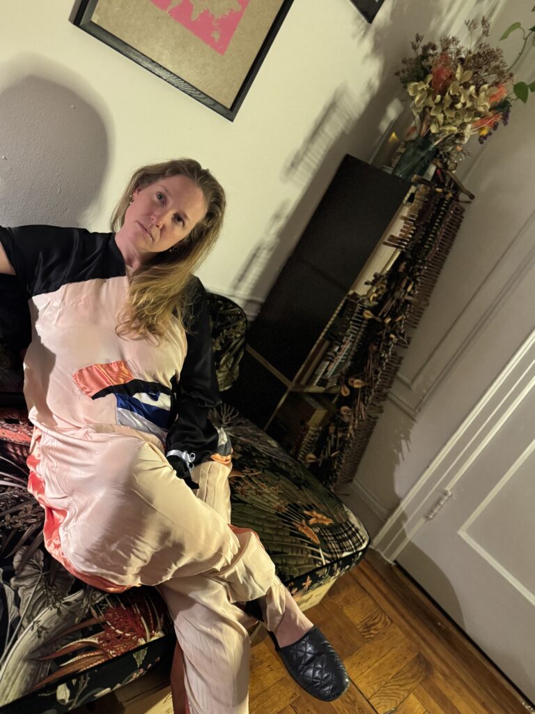 Vivienne Aerts on a couch