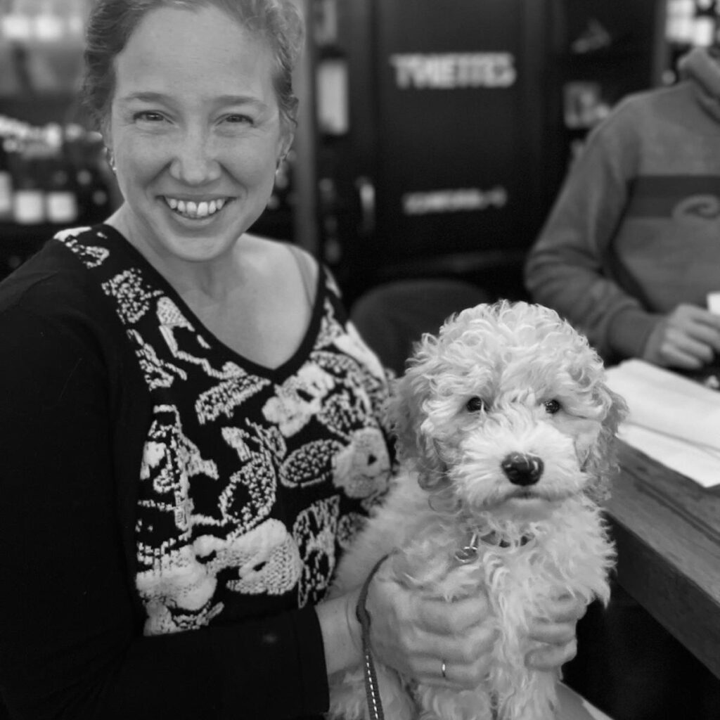 Vivienne Aerts with dog