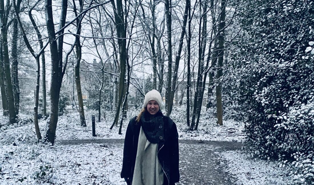 Vivienne Aerts in winter weather