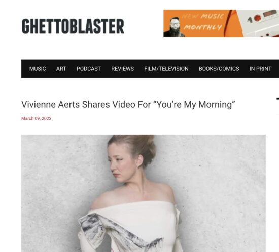 Ghettoblaster magazine Vivienne Aerts Feature