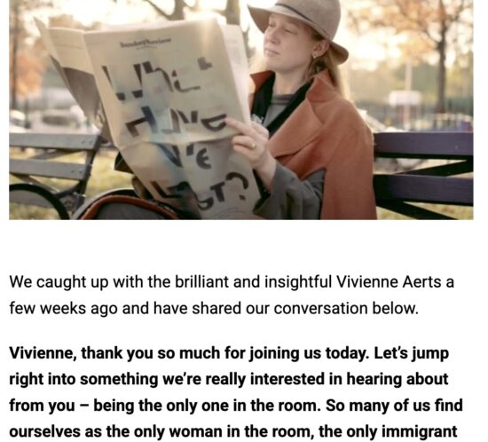 Bold Journey Interview Vivienne Aerts