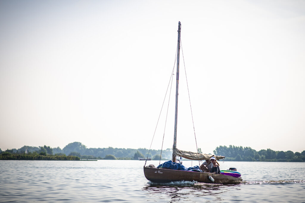 Sailboat on Dutch waters