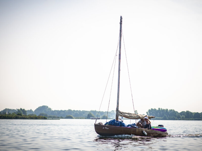 Sailboat on Dutch waters