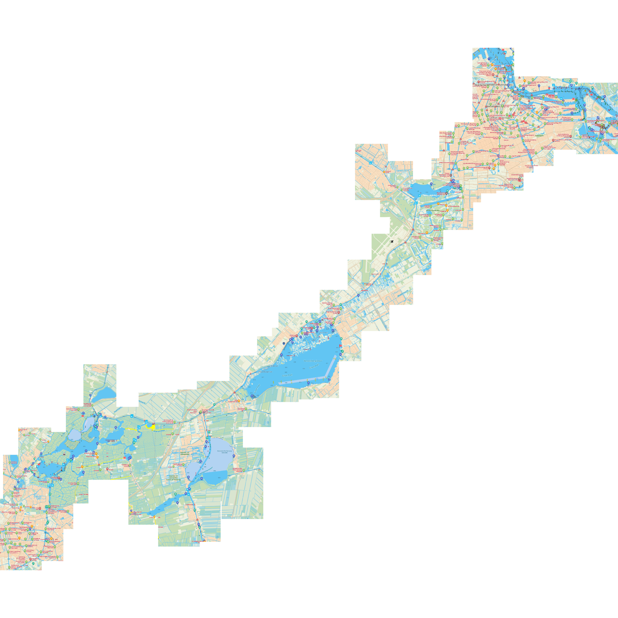 Illustrated water map for the album Current